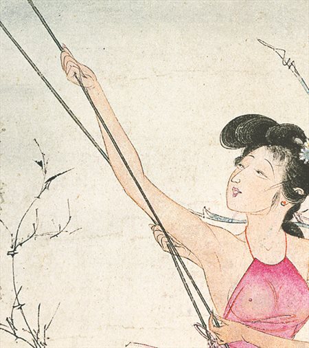 旬邑县-胡也佛的仕女画和最知名的金瓶梅秘戏图